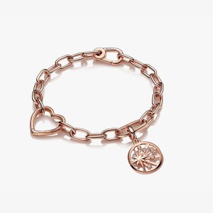 Rose Gold Plated Pandora Link Bracelets | GBOP30827